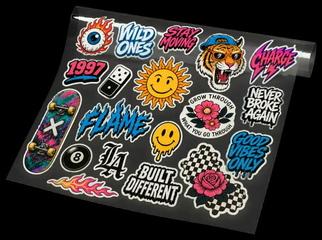 DTF Gang Sheet print production example created with PDF Press
