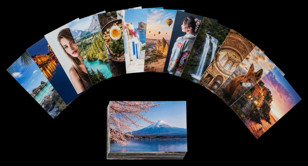 Photo prints print production example: Full-bleed 4×6 photographs repeated on a larger sheet without cropping faces.
