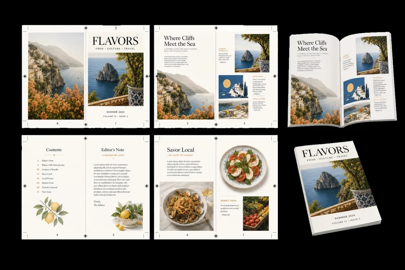 Grid — Places different source pages into a grid layout: each cell holds a different page.
