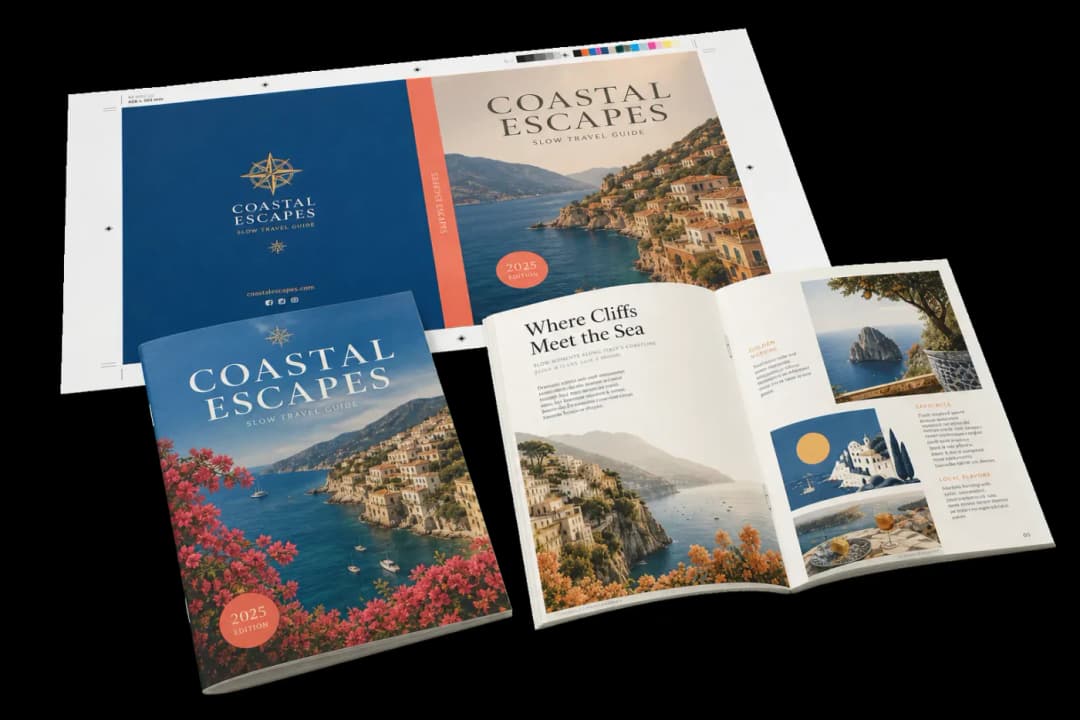 Saddle-Stitch A5 Booklet — Creates print-ready A5 saddle-stitched booklets from A5 source pages on A4 landscape sheets.