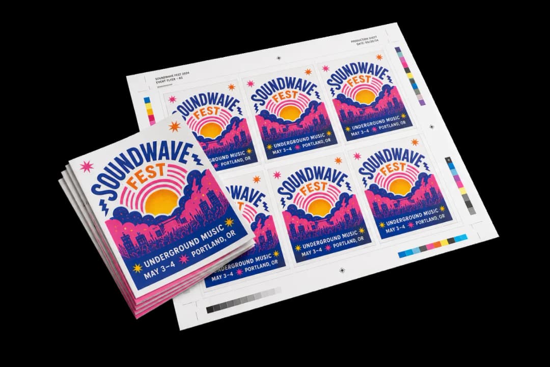 Step-and-Repeat Flyer — Fill a sheet with sequential flyer pages, auto-scaled to fit. Ideal for different-content handouts.