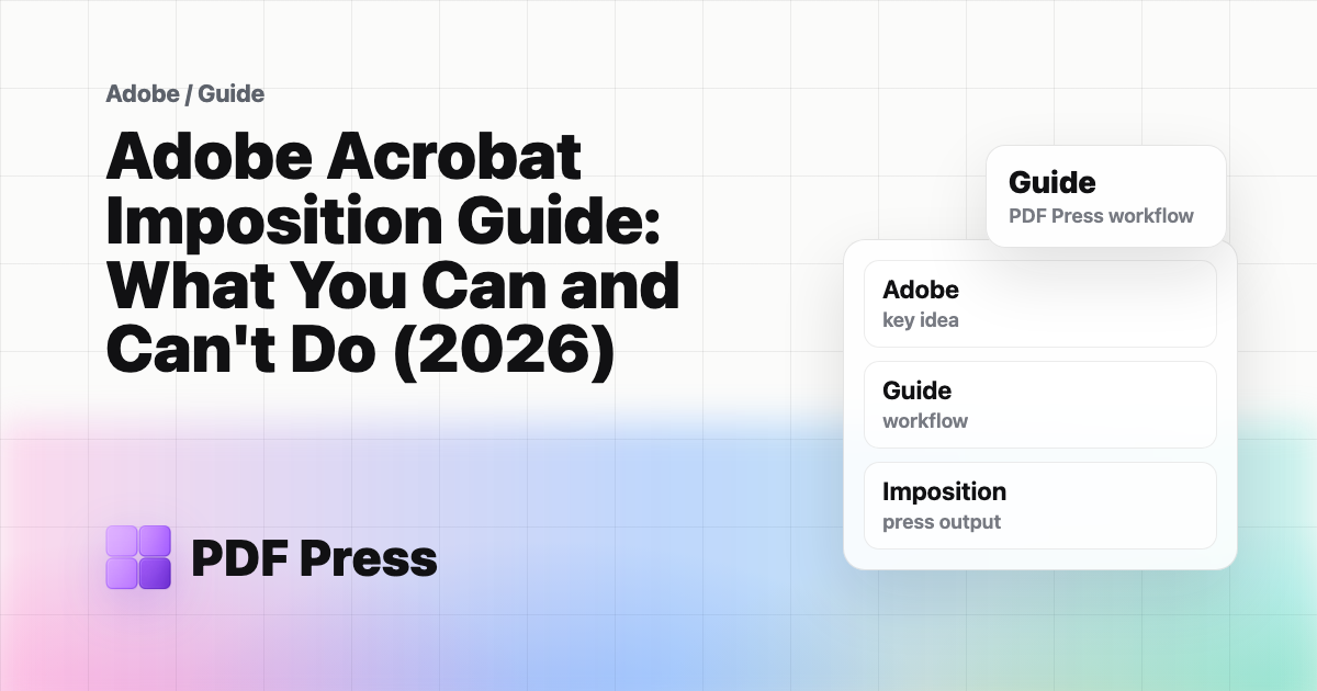 Adobe Acrobat Imposition Plugin: The Ultimate 2026 Guide cover illustration