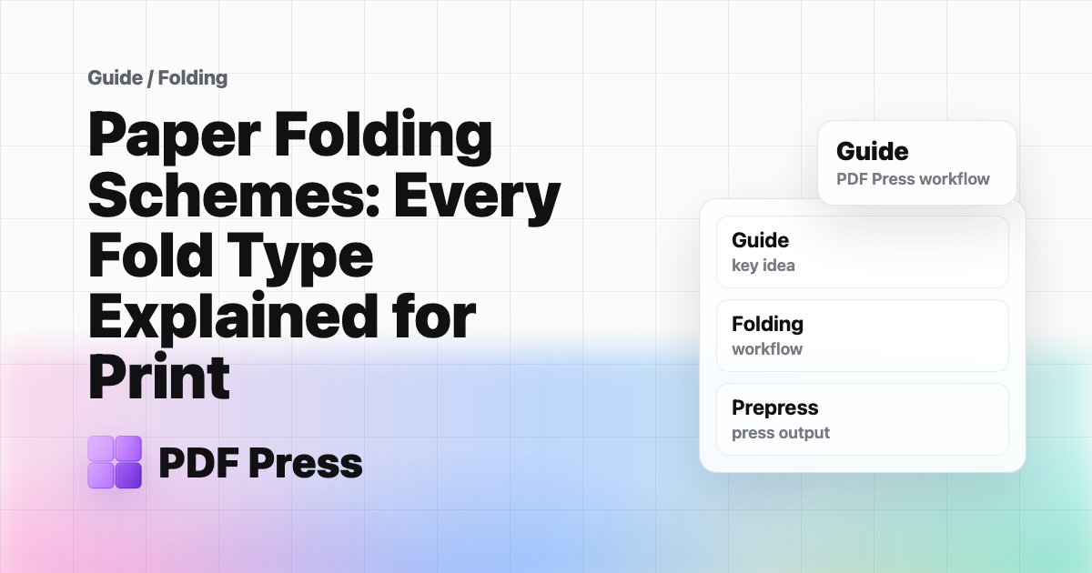 Paper Folding Schemes: Every Fold Type Explained for Print cover illustration
