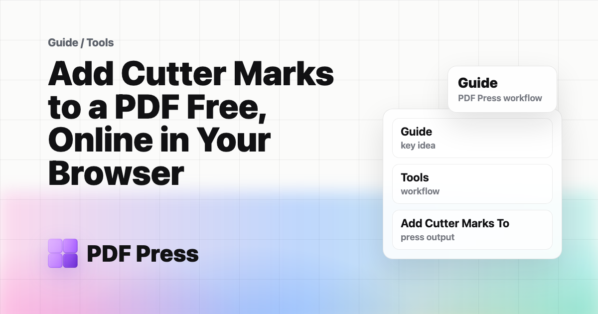 Add Cutter Marks to a PDF Free, Online in Your Browser cover illustration