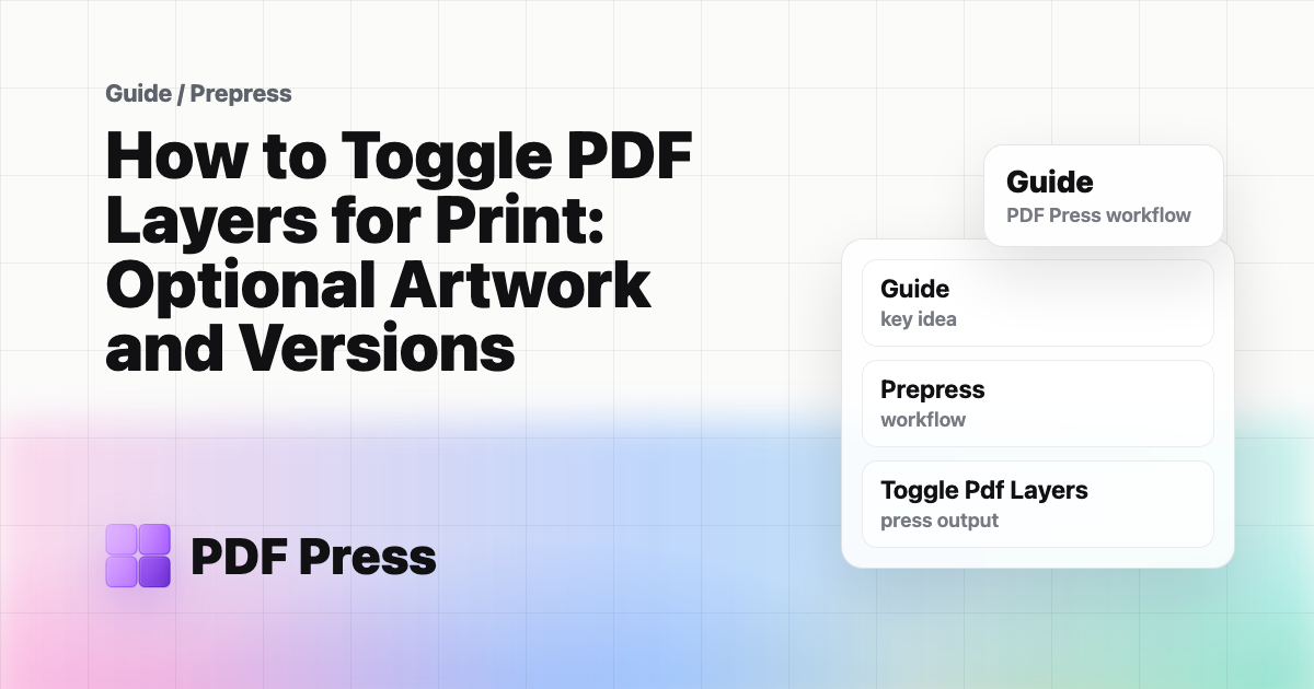 How to Toggle PDF Layers for Print: Optional Artwork and Versions cover illustration