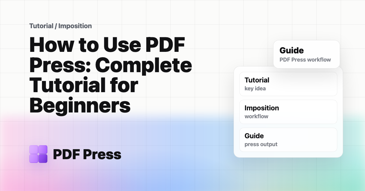 How to Use PDF Press: Complete Tutorial for Beginners cover illustration