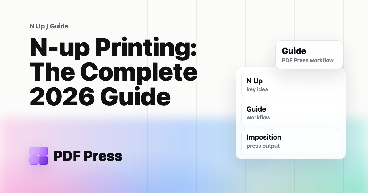 N-up Printing: The Complete 2026 Guide cover illustration