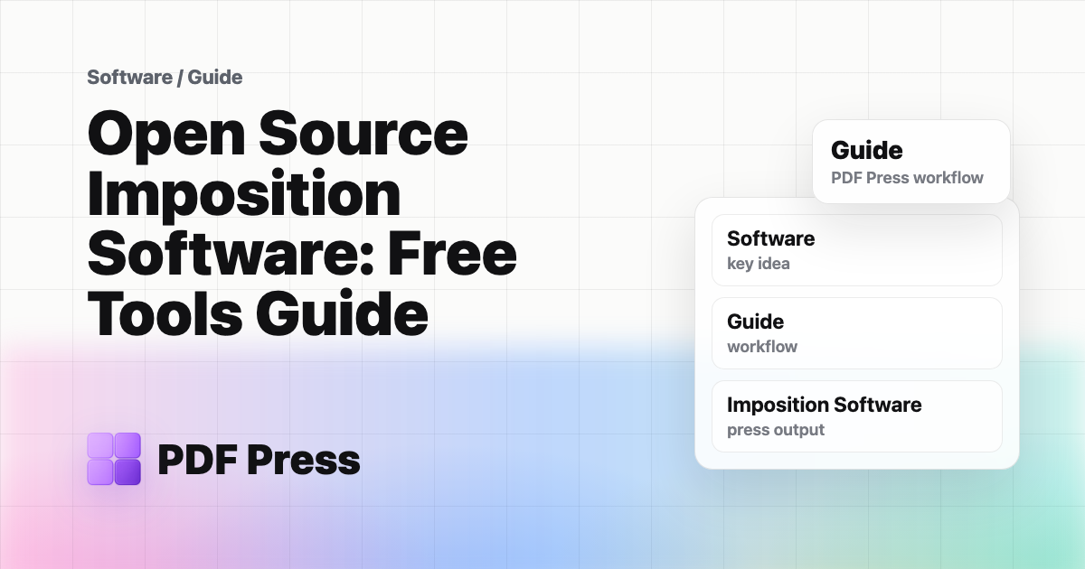 Open Source Imposition Software: Free Tools Guide cover illustration