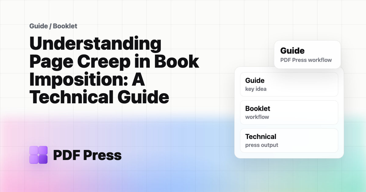 Understanding Page Creep in Book Imposition: A Technical Guide cover illustration