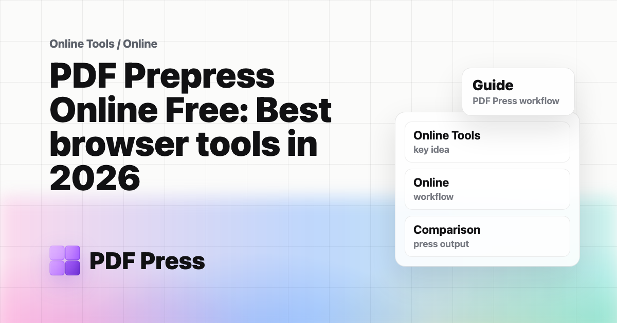 PDF Prepress Online Free: Best browser tools in 2026 cover illustration