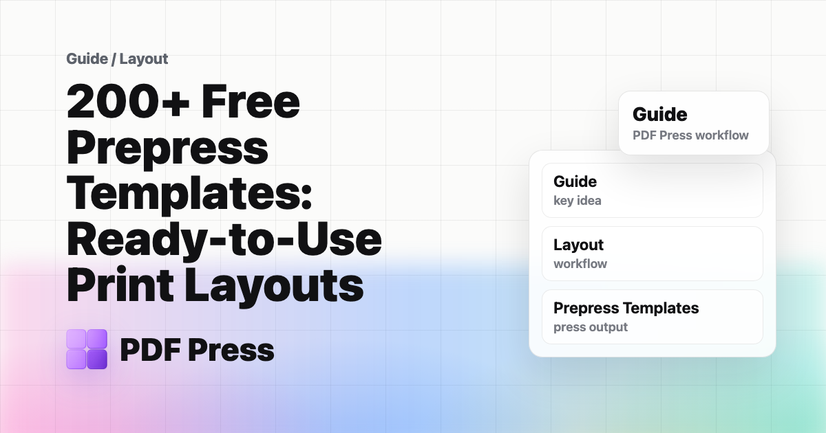 200+ Free Prepress Templates: Ready-to-Use Print Layouts cover illustration