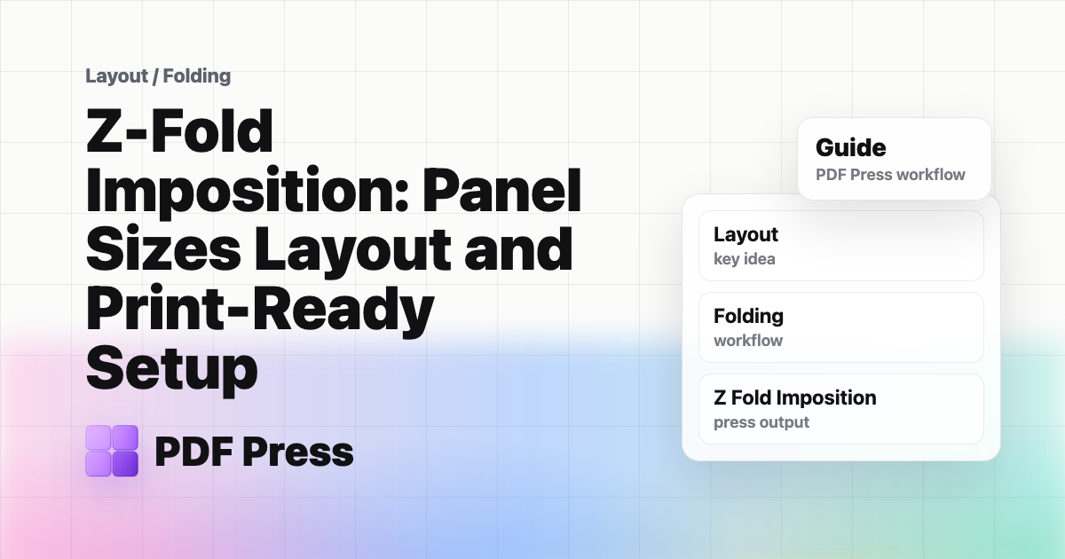 Z-Fold Imposition: Panel Sizes Layout and Print-Ready Setup cover illustration