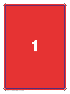 Imposed BleedMaker result preview in PDF Press imposition software (5mm Bleed (Mirror Method) configuration)