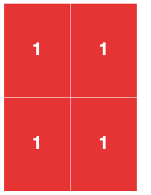 Imposed Grid result preview in PDF Press imposition software (3×3 Grid Layout configuration)