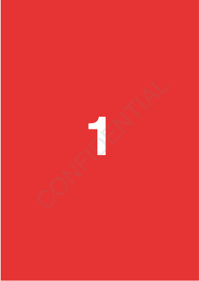 Imposed Watermark result preview in PDF Press imposition software (CONFIDENTIAL Watermark configuration)