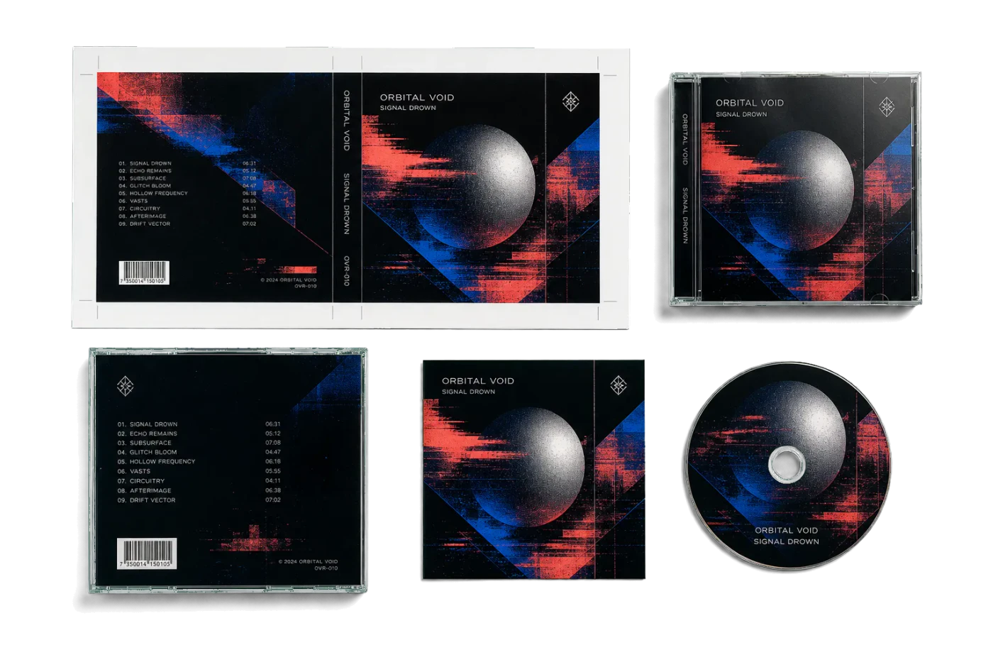 CD/DVD Jewel Case Wrap imposed sheet and finished print example
