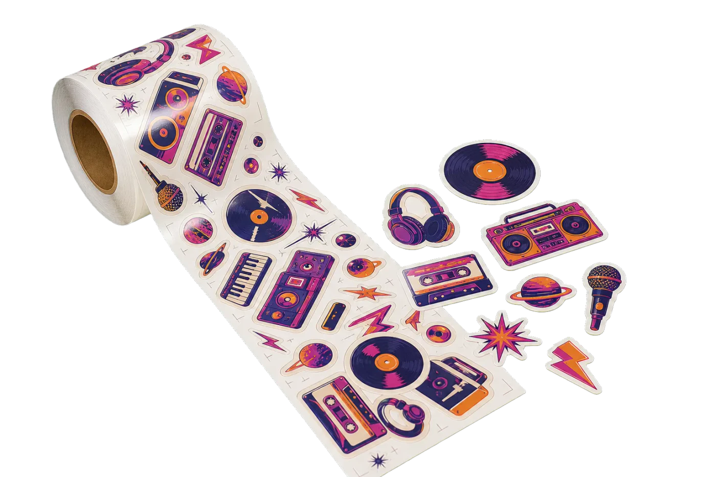 Roll Vinyl Sticker Sheet (24") realistic print production example